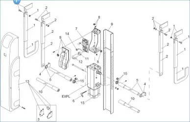 Faac 390564 Paar telescopische armen