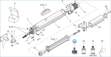 Faac 490329 Σετ παρεμβυσμάτων νέο ξεμπλοκάρισμα