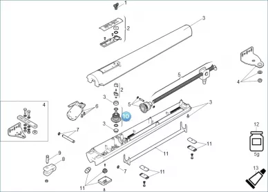 Faac 60202215 Mellanaxel + spak