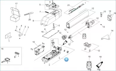 Faac 63000569 Hajtás test (felső rész és...