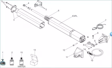 Faac 63001915 Держатель задней стойки