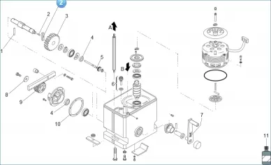 Faac 63003337 المفتاح رقم 1