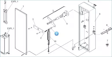 Faac 7080425 Lagerbuchse mit Schraube