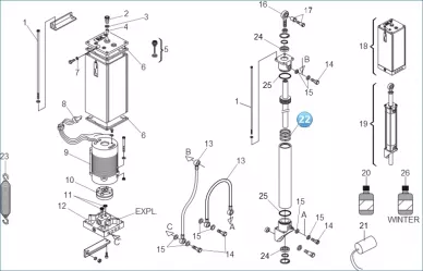 Faac 7095065 O-ring för cylinderkolv