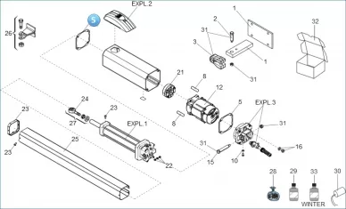 Faac 70991015 Lichaamsafdichting