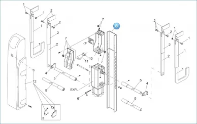 Faac 722136 Longitud del soporte 1,5m