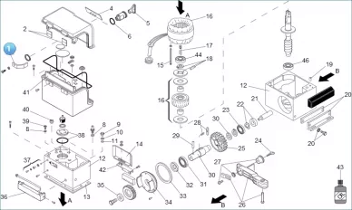 Faac 7291065 Рычаг разблокировки