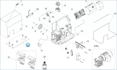 Faac 737850 Optionele montagevoet