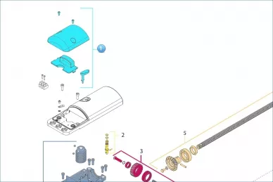 Nice 1722C3 Elektrik bağlantı kapağı