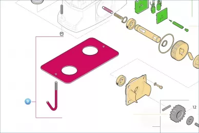 Nice 172372 Ankrajlı temel plakası