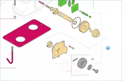 Nice 172388 Главный вал в сборе