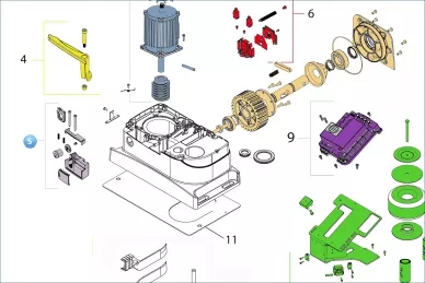 Nice 1723B5 Clutch-enhet