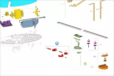 Nice 172578 مجموعة عجلة عودة السكك الحديدية