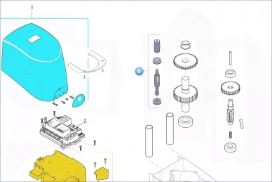 Nice 172995 Промежуточный вал в сборе 1 степень