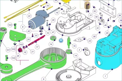 Nice BMG1467AR01.456 Corpo in alluminio - parte superiore