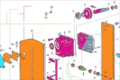 Nice BMG1512R01.4567 Redüktörlü motor üst muhafazası