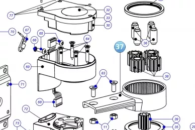 Nice BMG1696MHR08.45 Braço de saída