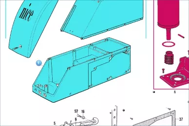 Nice BMGSUAR07.45673 A működtető test