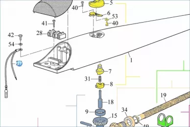 Nice CA0033A00 Fio de ligação à terra