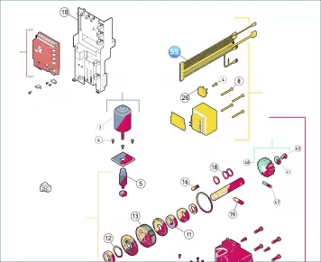 Nice CA2315R03.5320 أسلاك لوحة تحكم المشغل