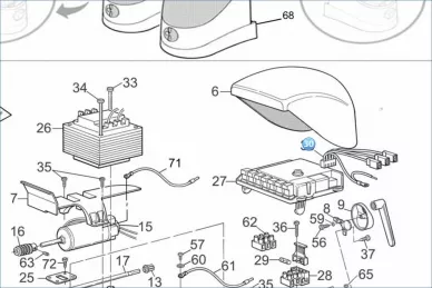 Nice CA35.5320 Mazo de cables del panel de control