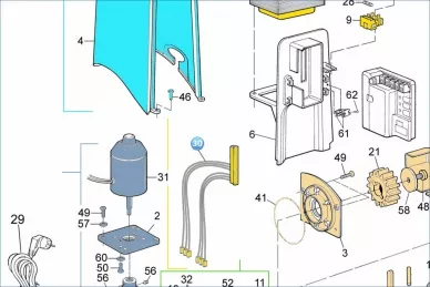 Nice CA47.5320 Drähte