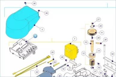 Nice CL7SKA Panel transzformátor és ház nélkül