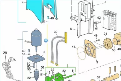 Nice MHO1238R01 Motor