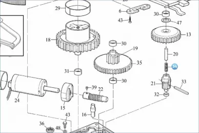 Nice MO-U.2640 Пружина выключения сцепления