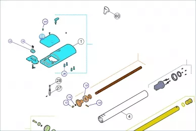 Nice PD0851A1000 Κάλυμμα συνδέσμου καλωδίου