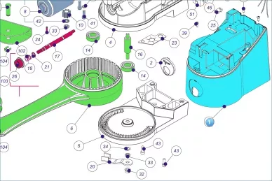 Nice PD0860A0000 Plastikust korpus