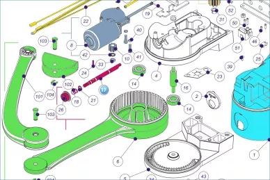 Nice PD0864A0000 Άξονας συμπλέκτη