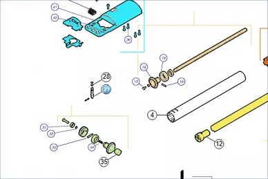 Nice PD0868A0001 Άξονας συμπλέκτη