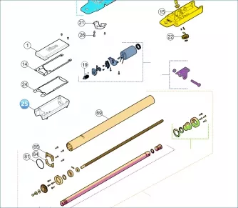 Nice PD0929A3000 Κάτω κάλυμμα