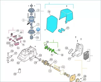 Nice PD1308A0000 Κάτω κάλυμμα με φλάντζα τοποθέτησης κινητήρα