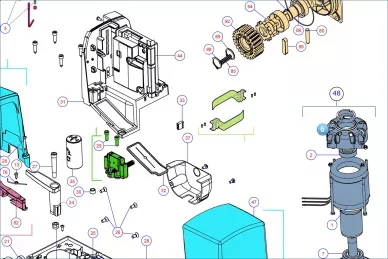 Nice PD1309A2001 Bovenklep motor
