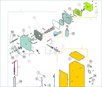 Nice PD1398A0000 Άξονας εξόδου