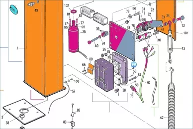 Nice PMCAC3.4630 حلقة أمان للعمود الوسيط