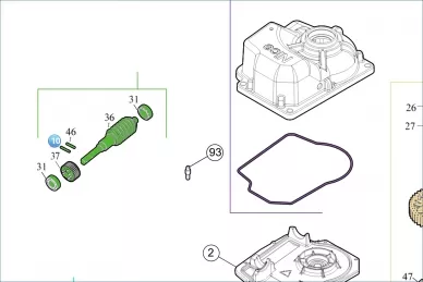 Nice PMCS54.4630 Пружинный палец для крепления червячной передачи