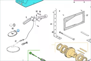 Nice PMD0191AR01.461 Крепление троса сцепления