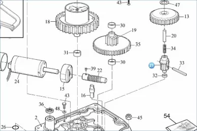 Nice PMD0389R01.4610 Σκουληκοειδής άξονας ενεργοποιητή