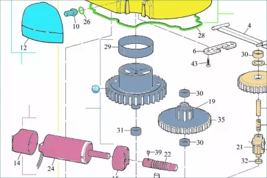 Nice PMD0392R06.4610 Главное колесо