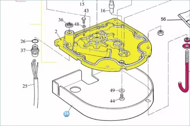 Nice PMD0487.4610 Placa de base do atuador