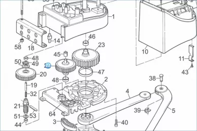 Nice PMD0980.4610 Mellemliggende gear