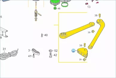 Nice PMD1144MHR01.46 Χειρολαβή φύλλου πόρτας