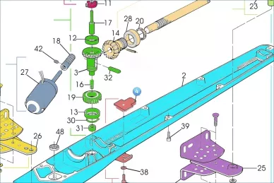 Nice PMD1246.4610 Mechanische stop interne plank