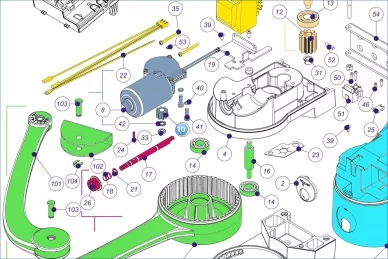 Nice PMD1457R02.4610 Шестерня выходного вала