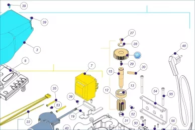 Nice PMD1458R02.4610 Промежуточное зубчатое колесо большое