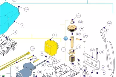 Nice PMD1474.4610 Червячный вал
