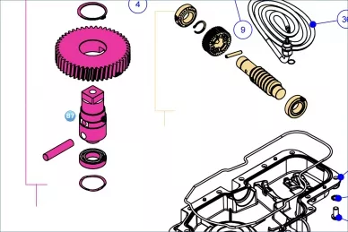Nice PMD2322R03.4610 عمود الخرج الرئيسي مع عجلة مسننة
